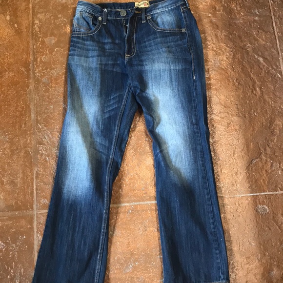 dark blue wash jeans